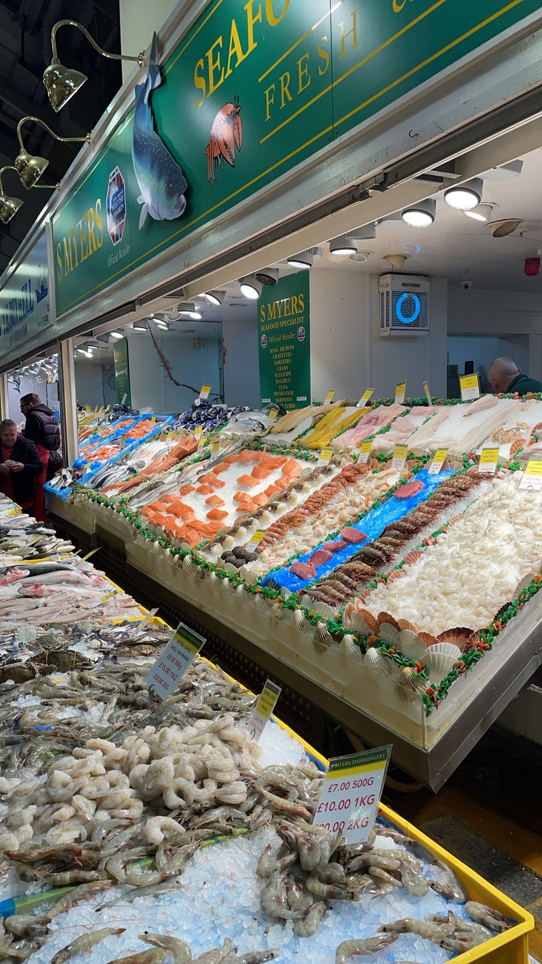 Kirkgate Market seafood display